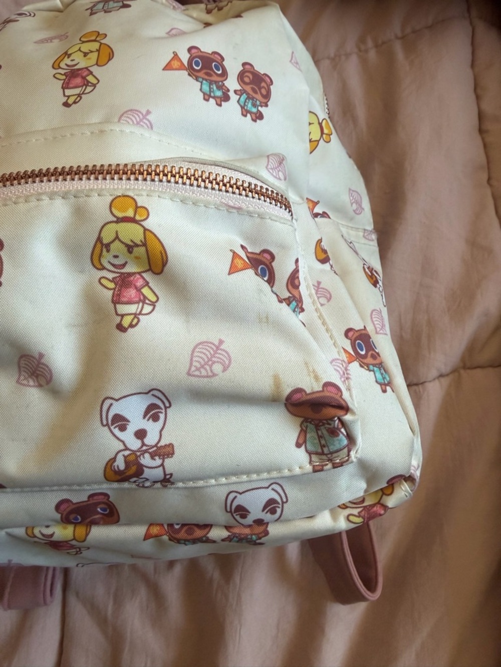 Animal Crossing Print Mini Backpack - Cream - Picture 3 of 8